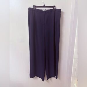 J. Crew Essential Wide Leg Pants in Deep Blue